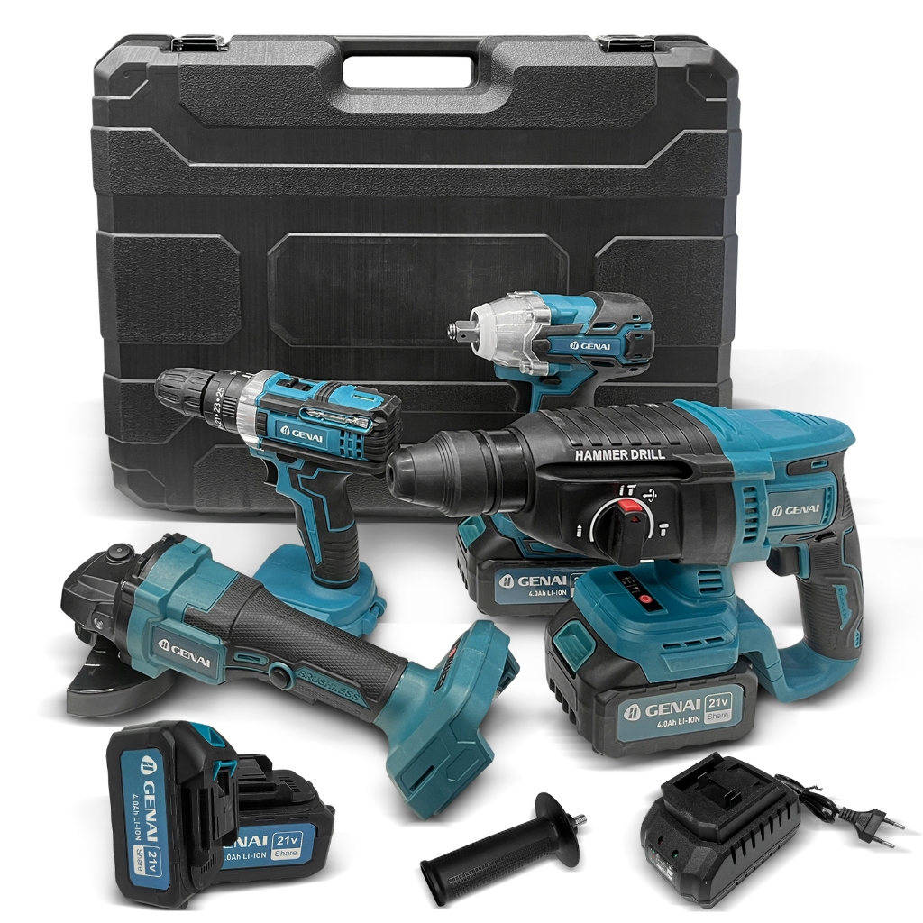 ewsgv様　4点セット Kit 4 em 1 sem escovas de 68V furadeira de impacto esmerilhadeira