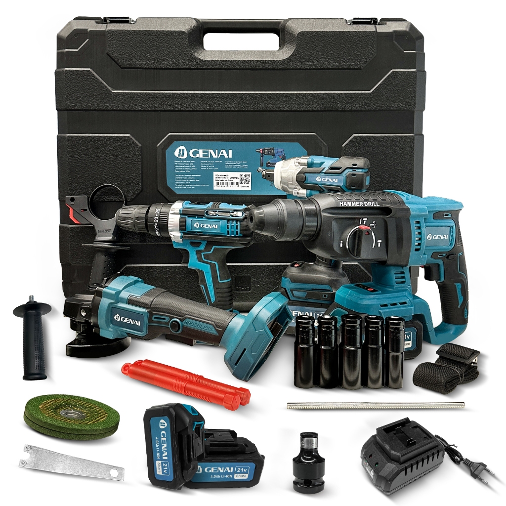 ewsgv様　4点セット Kit 4 em 1 sem escovas de 68V furadeira de impacto esmerilhadeira