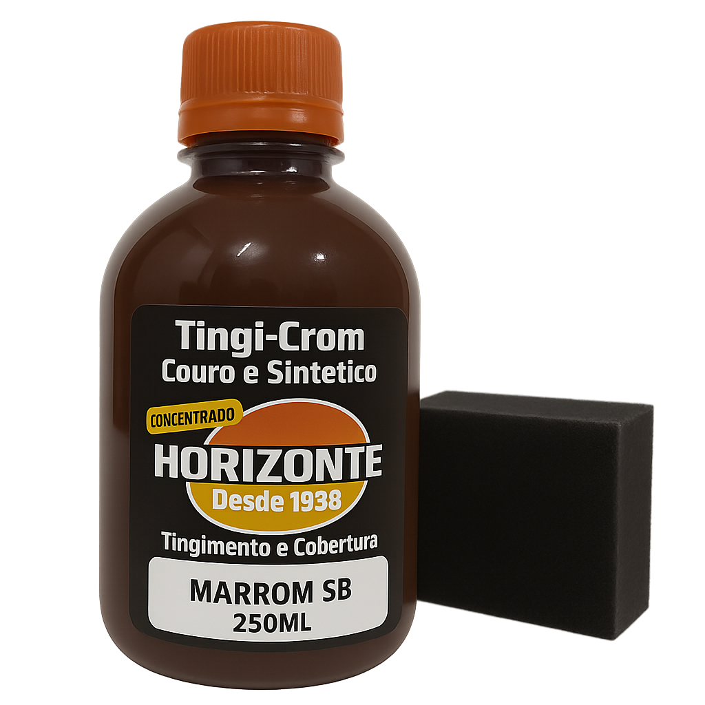 Tinta Couro marrom Semi Brilho Restaura Sapato Bota banco de carro pneu  250ml