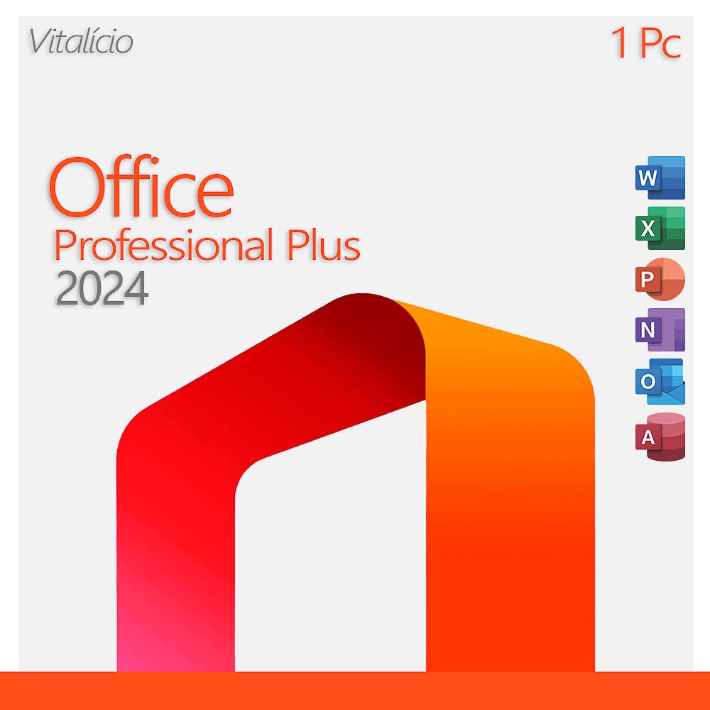 Pacote Office 2024 Pro Plus Vitalicio 1PC