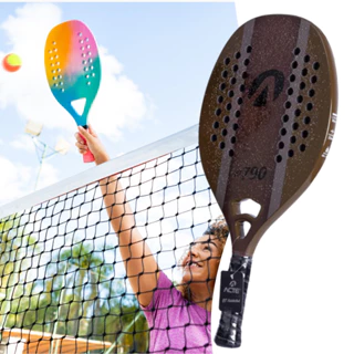 Raquete Beach Tennis 100% Carbono EVA 50cm BT790 Marrom Acte Sports em Oferta na Shopee