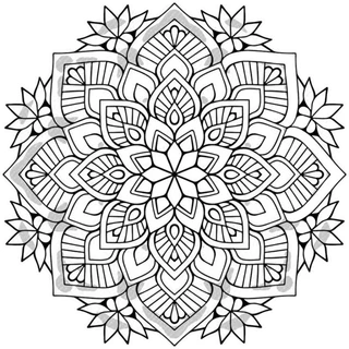 MANDALA 100 DESENHOS PARA COLORIR PINTAR MANDALAS 1POR FOLHA TAMANHO A4 em Oferta na Shopee