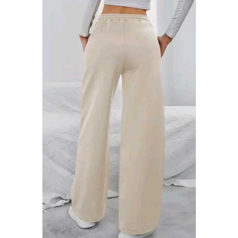 Pantalona CalÃ§a De Moletom Flare CalÃ§a De Moletom Feminina Preta