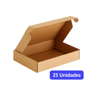 Caixa de Papelão 31x22x2 - 25 caixas - Embalagem para Envios Shopee Correios E-commerce e Mudanças