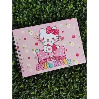 Livro de Colorir A5 - Hello Kitty - 50 Folhas Grossas e Capa Dura - Caderno de Desenho e Pintura - Colorin em Oferta na Shopee