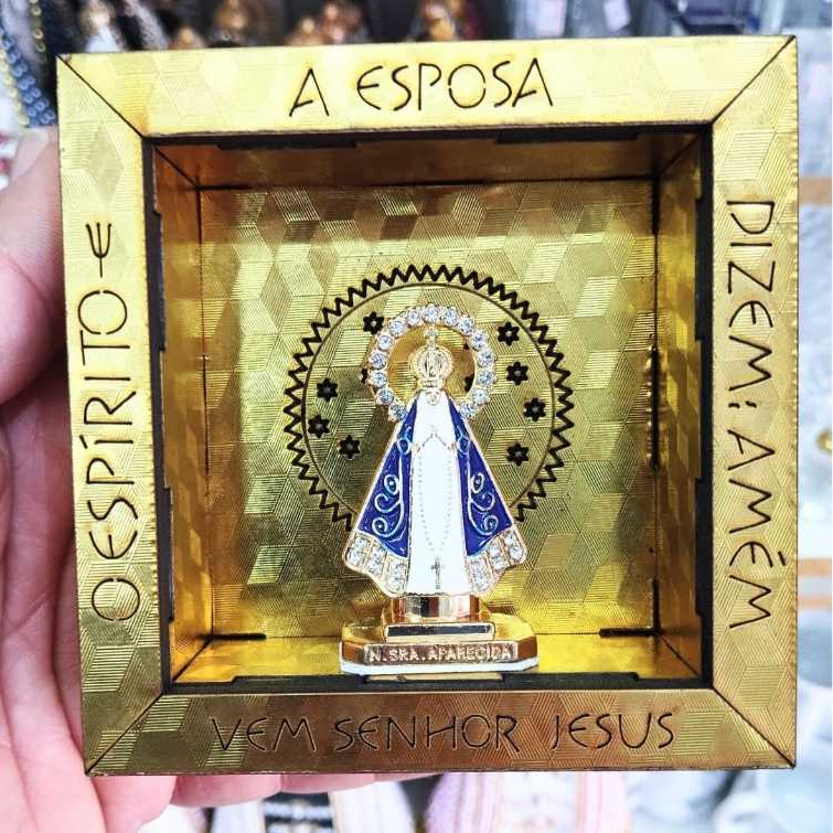 Nicho Oratório Nossa Senhora Aparecida 10cm
