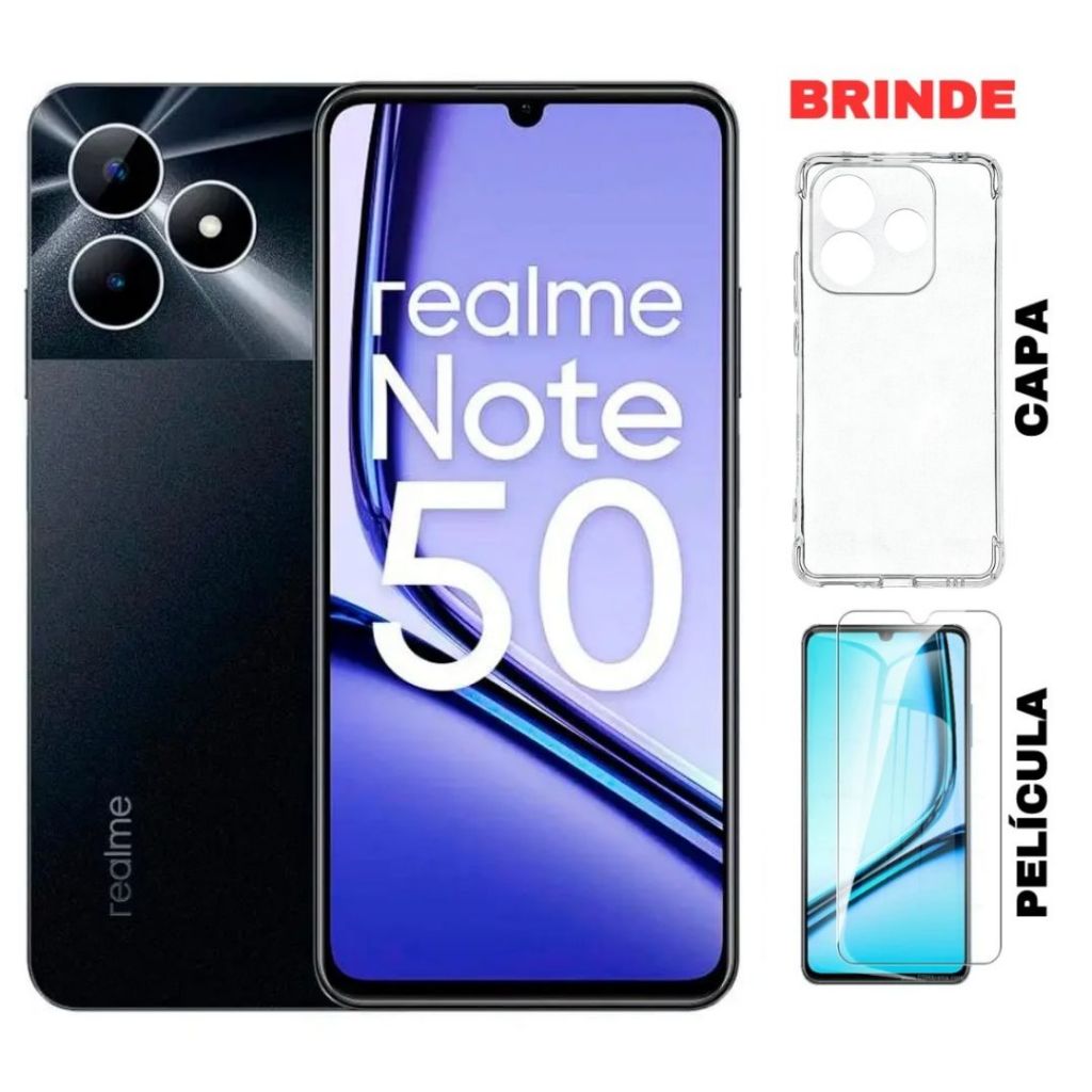 Celular Smartphone Realme Note 50 128GB/4GB 64/3GB Ram - 1 Ano de