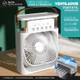 Mini Ar Condicionado USB com LED – Ventilador Portátil Com Alça | Resfria, Umidifica e Ilumina | Mz
