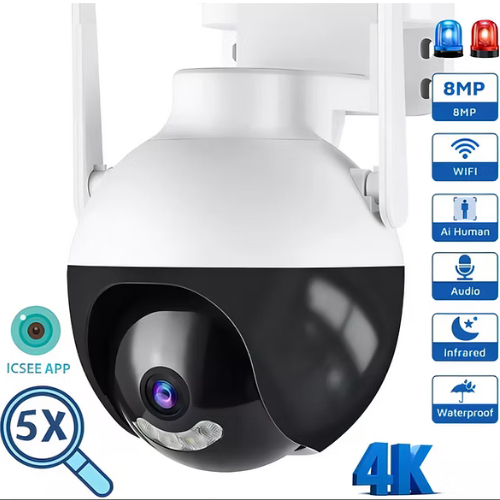 Câmera De Segurança Wi-fi Smart Câmera A18-2mp Com Resolução De Visão Noturna