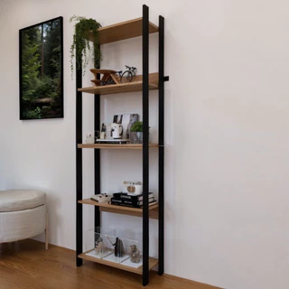 Estante Organizador Livreiro Estilo Industrial Madeira 100% MDF Prateleira p/ Livros