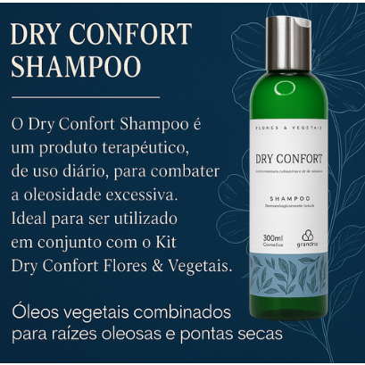 Shampoo Raiz Oleosa e Pontas Secas Dry Confort Grandha 300ml | Shopee ...