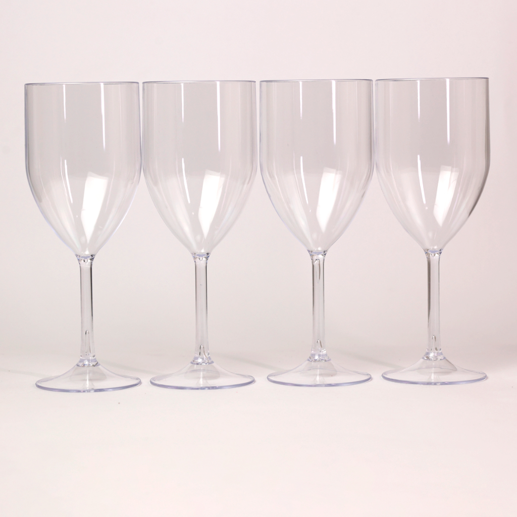 Kit 15 Taças Vinho/drink 320ml Acrílico Transparente Gin Champagne Festa Casamento Brinde Evento