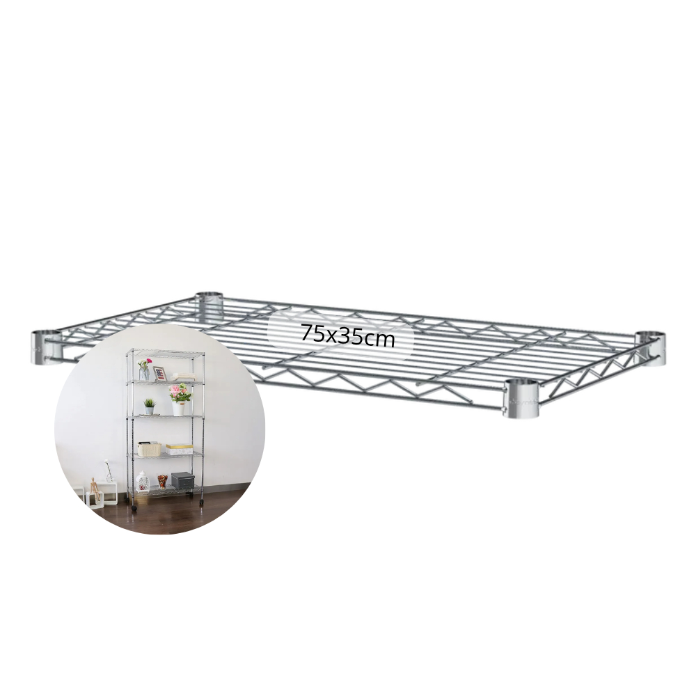 Kit Prateleira Avulsa Para Estante Aço Aramado Uteall 75x35 | Shopee Brasil