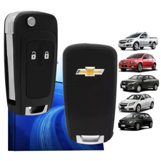 Chave Canivete S10 Montana Onix Chevrolet Gm Cruze Tracker Spin Capa Carcaça 2 Botões Compatível Gm em Oferta na Shopee