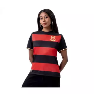 Camisa Origens 1895 Licenciada Flamengo  Baby look Feminina