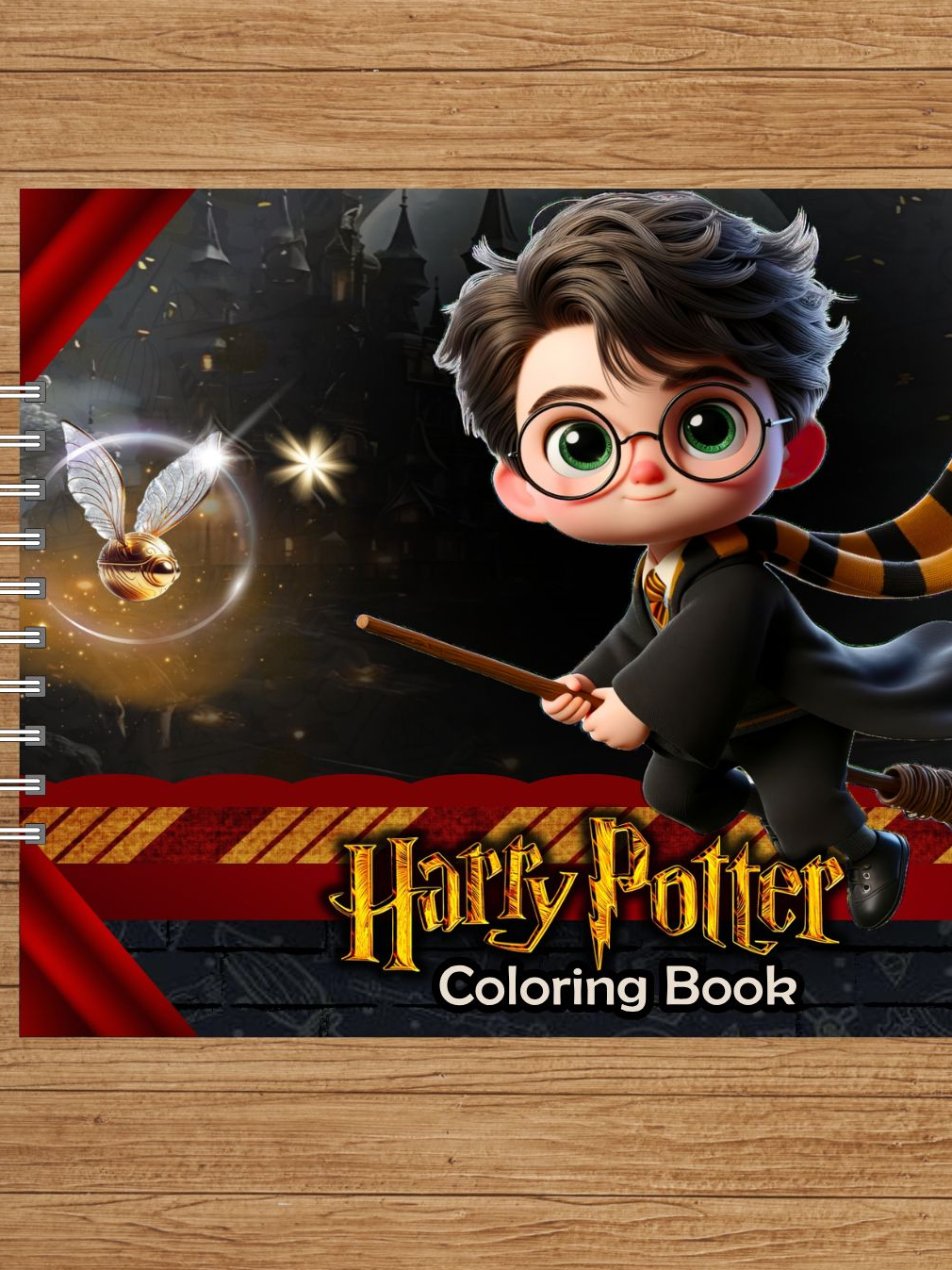 Livro de colorir do Harry Potter, Harry Potter para colorir, CAPA DURA ...