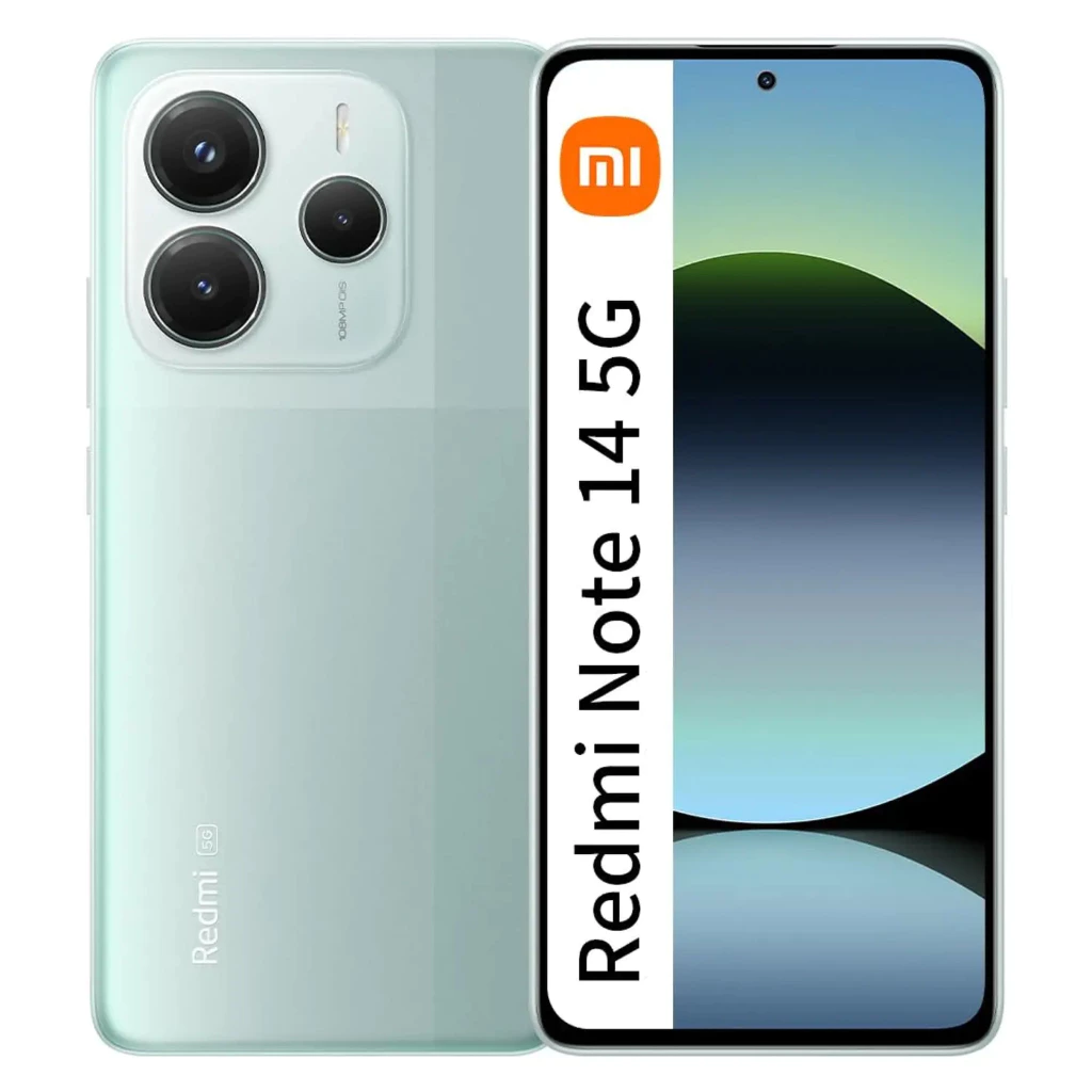 Celular Xiaomi Redmi Note 14 5G 256 8GB RAM Lançamento VERDE Versão Global