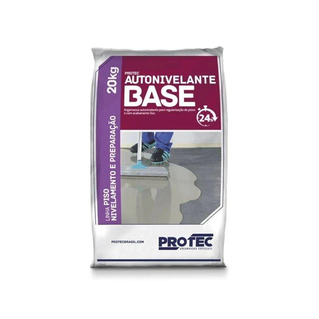 Argamassa Autonivelante Base 20Kg para Pisos - Protec Vinílicos, Cerâmicos ou Laminados