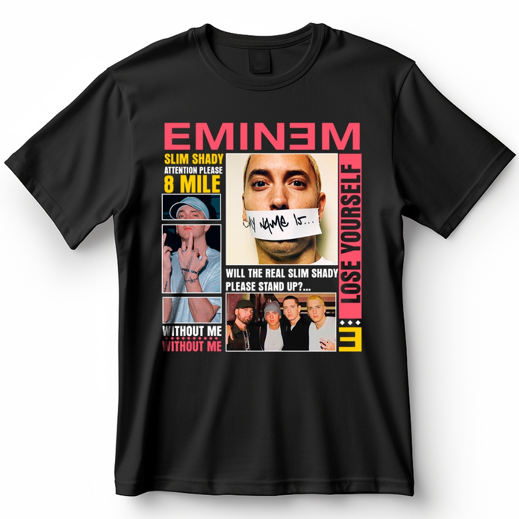 Camisa Rapper Eminem 8 Mile Slim Shady Without Me Blusa Camiseta