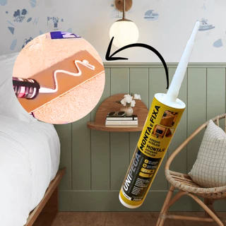 Silicone Cola Fixa Tudo Branco 280ml Para Mdf Madeira Vidro Metal e Cerâmica