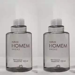 2 Refil Desodorante Corporal Homem Sagaz 100ml cada
