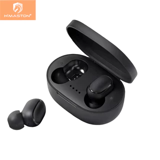 H'maston Rs-27 Fone De Ouvido Sem Fio Bluetooth 5.3 Tws Com Luz LED E Microfone