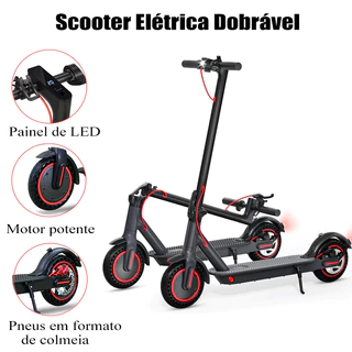 Patinete Elétrico Adulto Dobrável Turbo 350W - 30km/h, 28km Autonomia Portátil