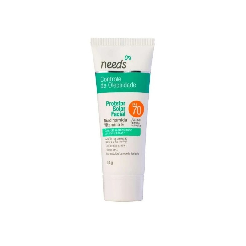 Protetor Solar Facial Needs Controle de Oleosidade FPS 70 40g | Shopee ...