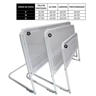 Grade De Cama LAVÁVEL Normal Ou Box P-M-G Com Tela de Proteção P/ Crianças e Idosos TAMANHO GRANDE em Oferta na Shopee