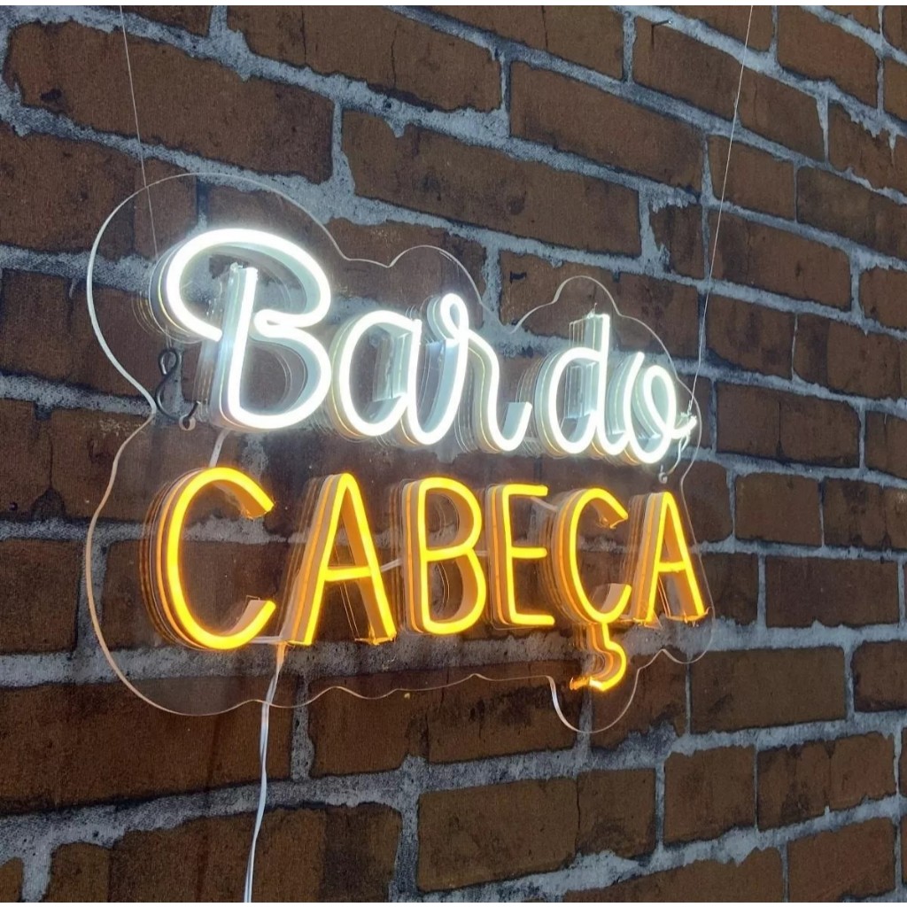 Painel, Placa Letreiro Led Neon Luminária Personalizado 9 à 10 letras ...