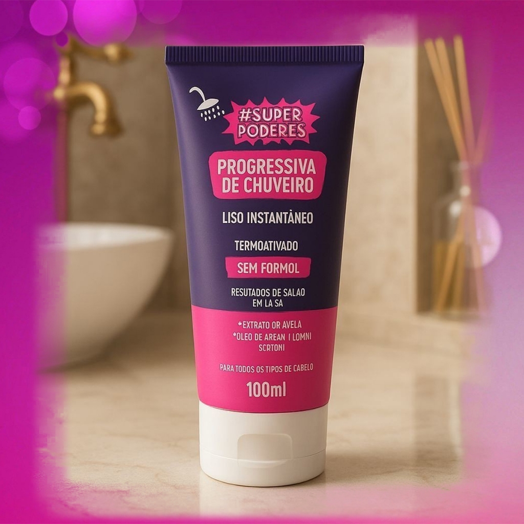 Progressiva de Chuveiro Super Poderes Sem Formol 100ml Mulher Poderosa ...
