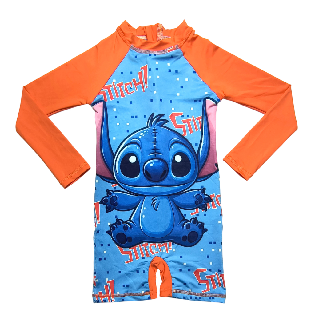 Macacão Feminino Infantil Com proteção UV50 para Natação Praia Piscina