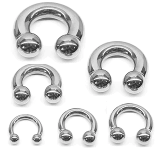 Piercing Aço Alargador Expansor Ferradura Orelha Nariz