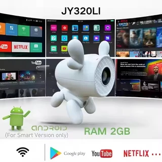Smart projetor Home Cinema 4K Projetor android 13.0 resolução 4k hd bluetooth hdmi wifi JY320LI