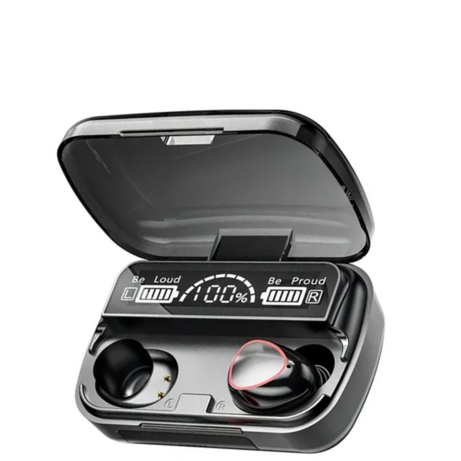 Fone Bluetooth Tws M10 V5.1 C/ Power Bank 2000mah Portátil Durável Atualizado Para academia casa