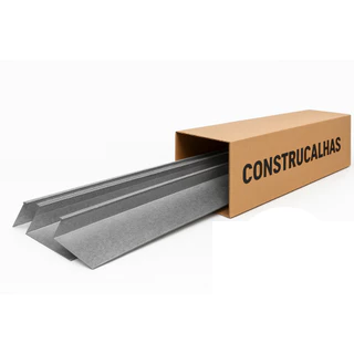 Kit Rufo Externo de Parede e Telhado Galvanizado Corte 20 Fácil Instalação (1m á 10m)