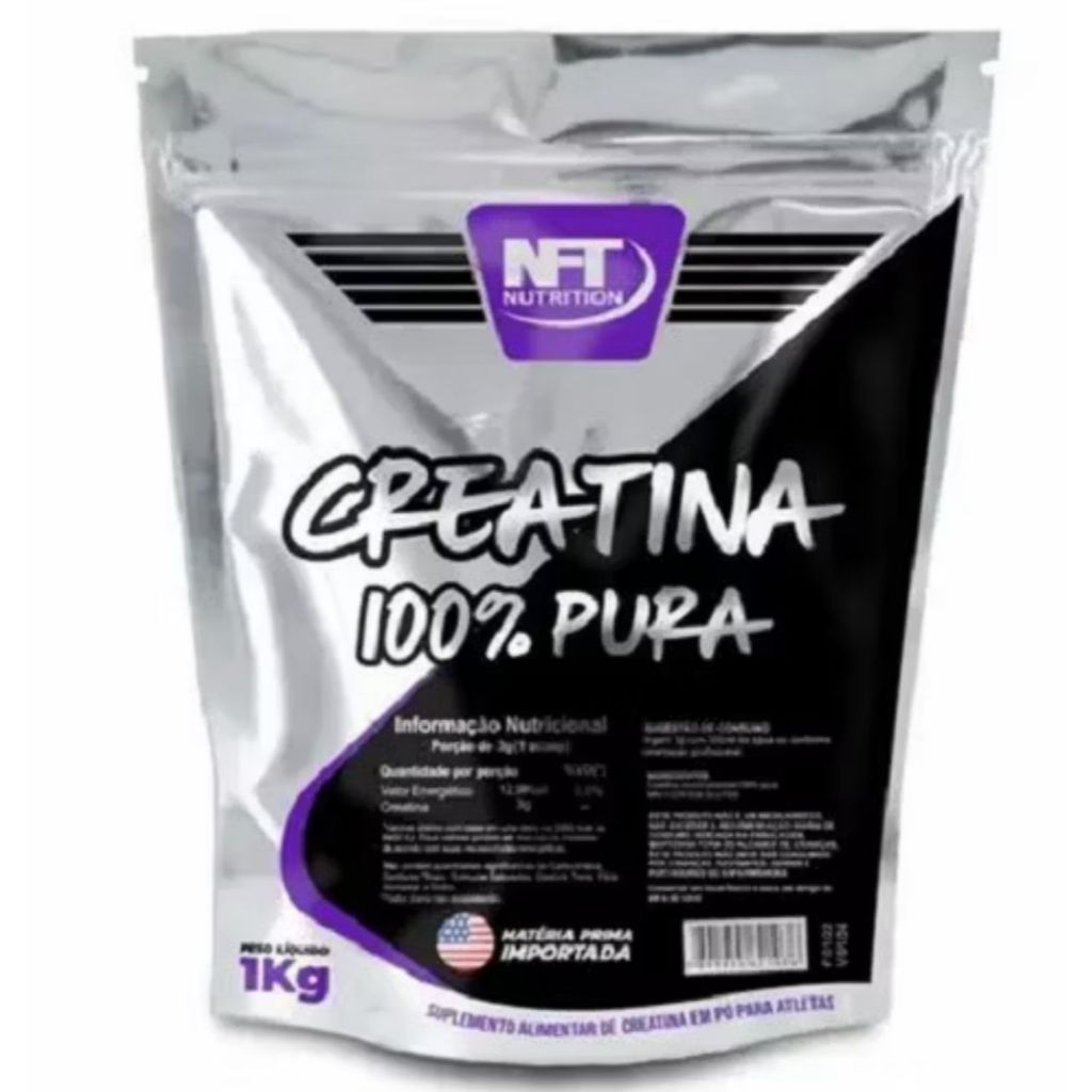 Creatina Monohidratada 100% Pura 1 Kilo Refil Nft