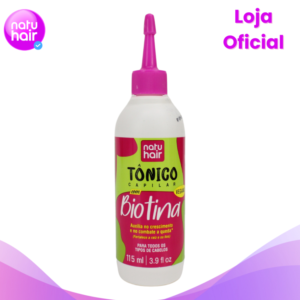 Tônico Capilar Natuhair Biotina 115ml em Promoção na Shopee Brasil