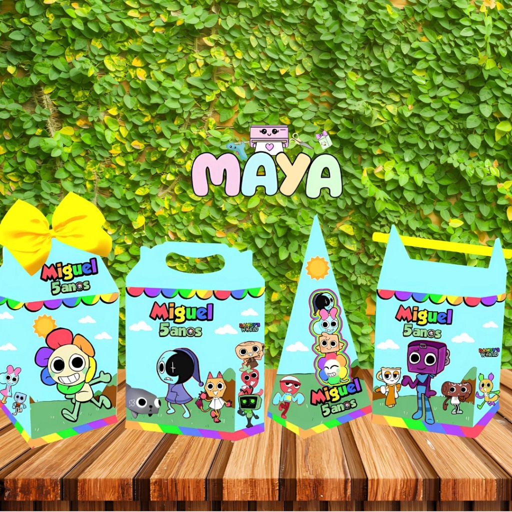 kit Festa Caixas Personalizadas Dandy's World 50 PEÇAS -Tema Dandy's ...