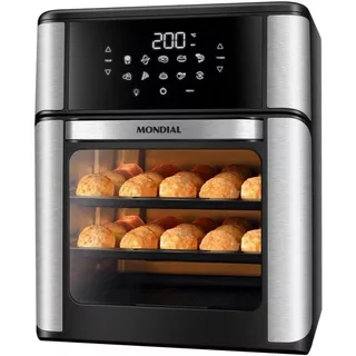 Fritadeira Elétrica Air Fryer Oven Mondial 12 Litros Forno AFON-12L-BI em Oferta na Shopee