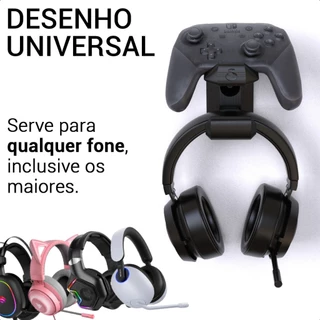 Suporte Parede 1 Pro Controller Nintendo Switch E Headset