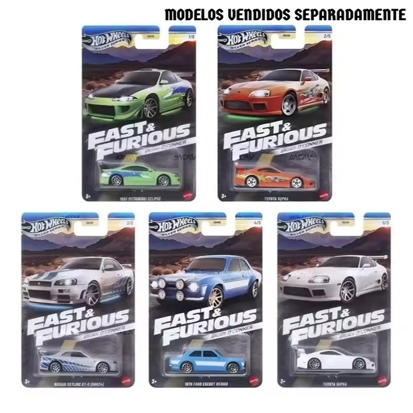 Carrinho em Miniatura Brian O'Conner - Velozes e Furiosos -1/64