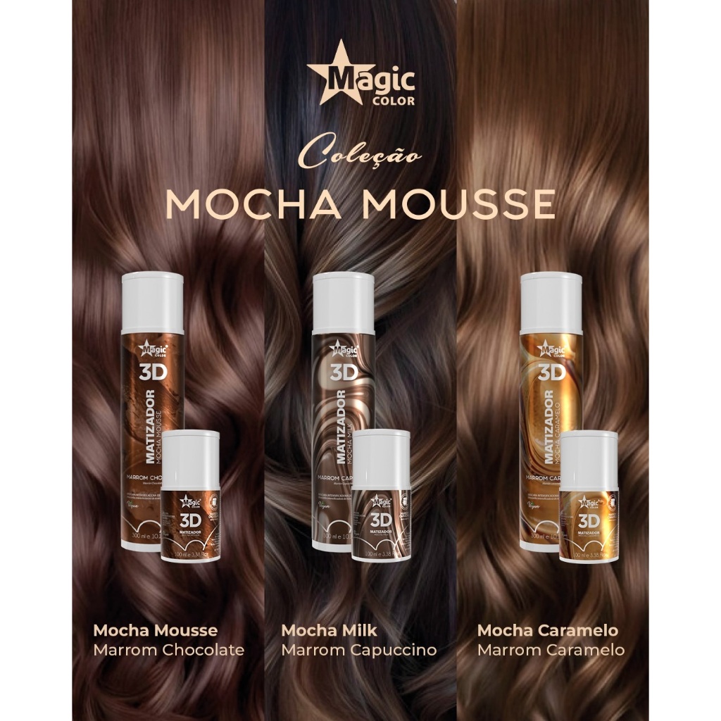 Magic Color Mocha Mousse Milk Morena Iluminada Marrom Chocolate ...
