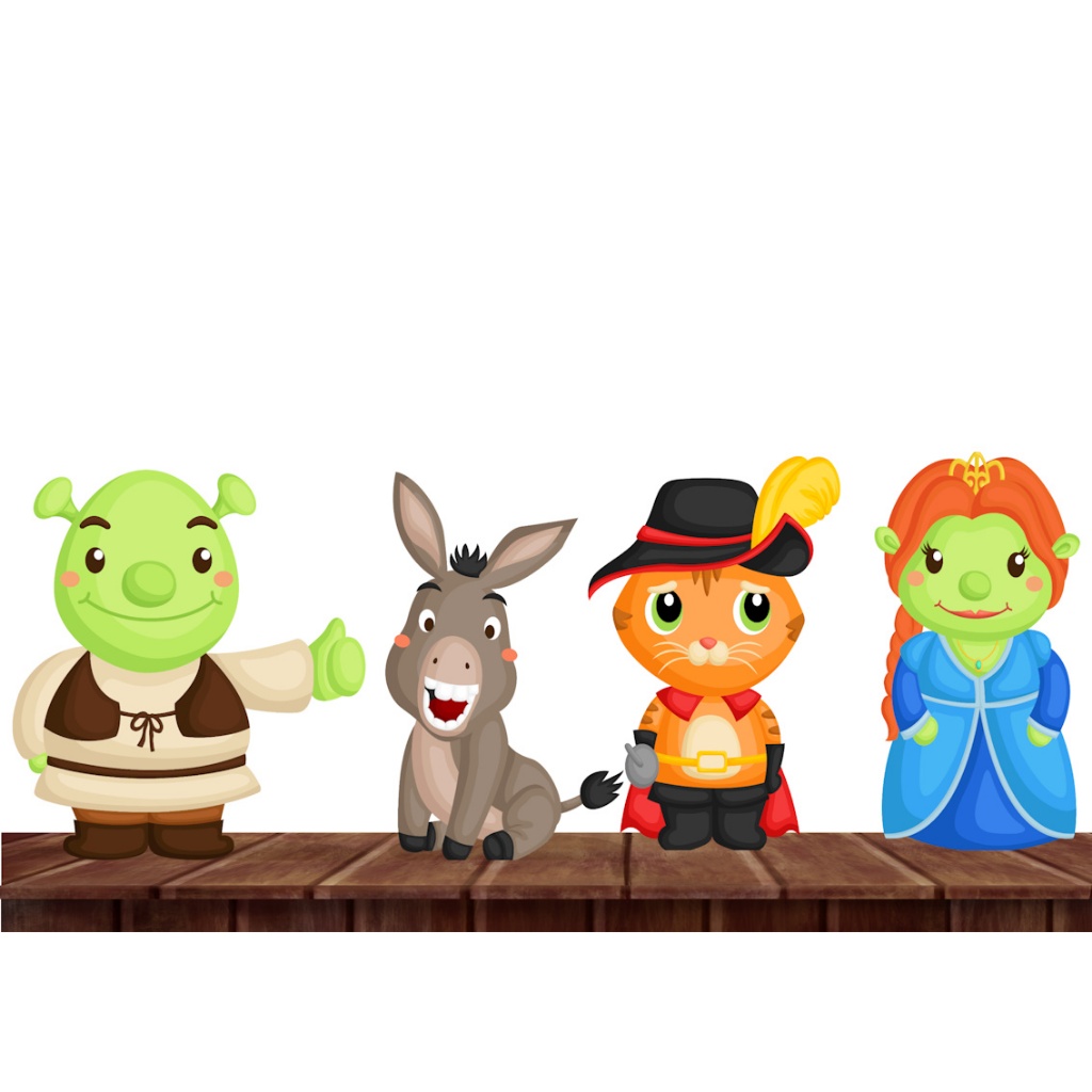 Shrek , displays KIT FESTA DISPLAYS . ENVIO RAPIDO | Shopee Brasil