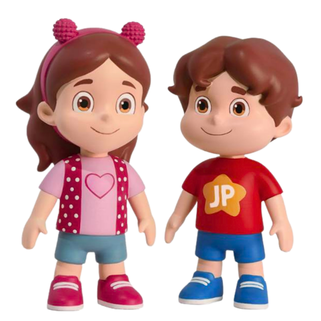 Kit Boneca Maria Clara + Boneco JP 12cm ORIGINAL Infantil MINI Youtuber ...