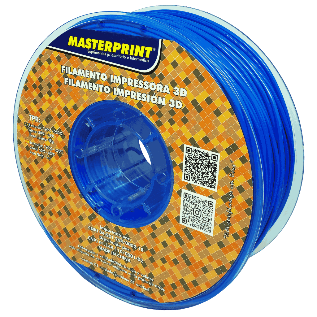 Filamento PETG / PLA MasterPrint Premium 1Kg Impressora 3D Várias Cores ...