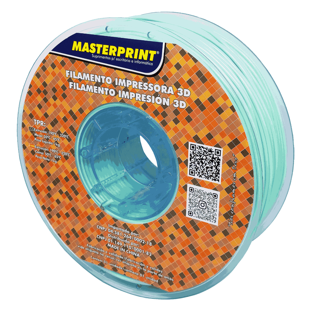 Filamento PETG / PLA MasterPrint Premium 1Kg Impressora 3D Várias Cores ...