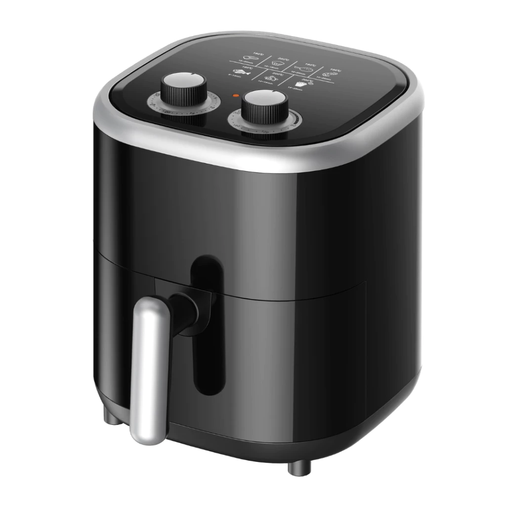 Fritadeira Elétrica Sem Óleo Air Fryer 3.5L 1200W 220V Preta Multiuso Cozinha Kaza Antiaderente