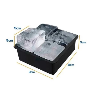 DAGUAN Forma De Gelo Silicone 5*5 Cubo Grande 4/6/8 Cubos Drink Whisky Top Flexível E Resistente