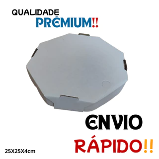 Caixa De Pizza Oitavada 30cm – Linha Premium Lótus Caixas - Vários Kits